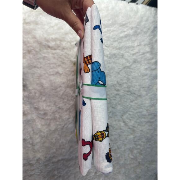 Sesame Street Kitchen Tablecloth Elmo Big Bird Cookie Monster 70 Inch Round NEW - Picture 9 of 11